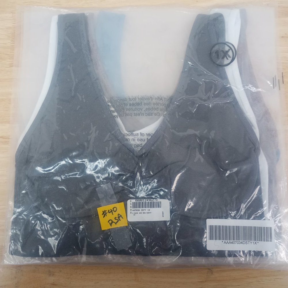 Rhonda Shear 4-Pack Ahh Bra, 1X